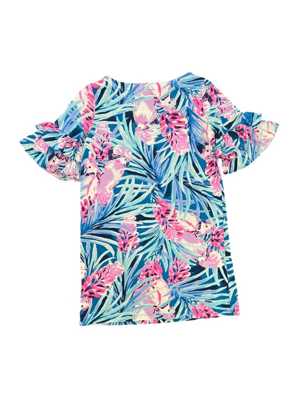 Lilly Pulitzer Mini Lula Dress Mr Peacock Tweethearts Girls Large 8-10 EUC - Picture 2 of 5